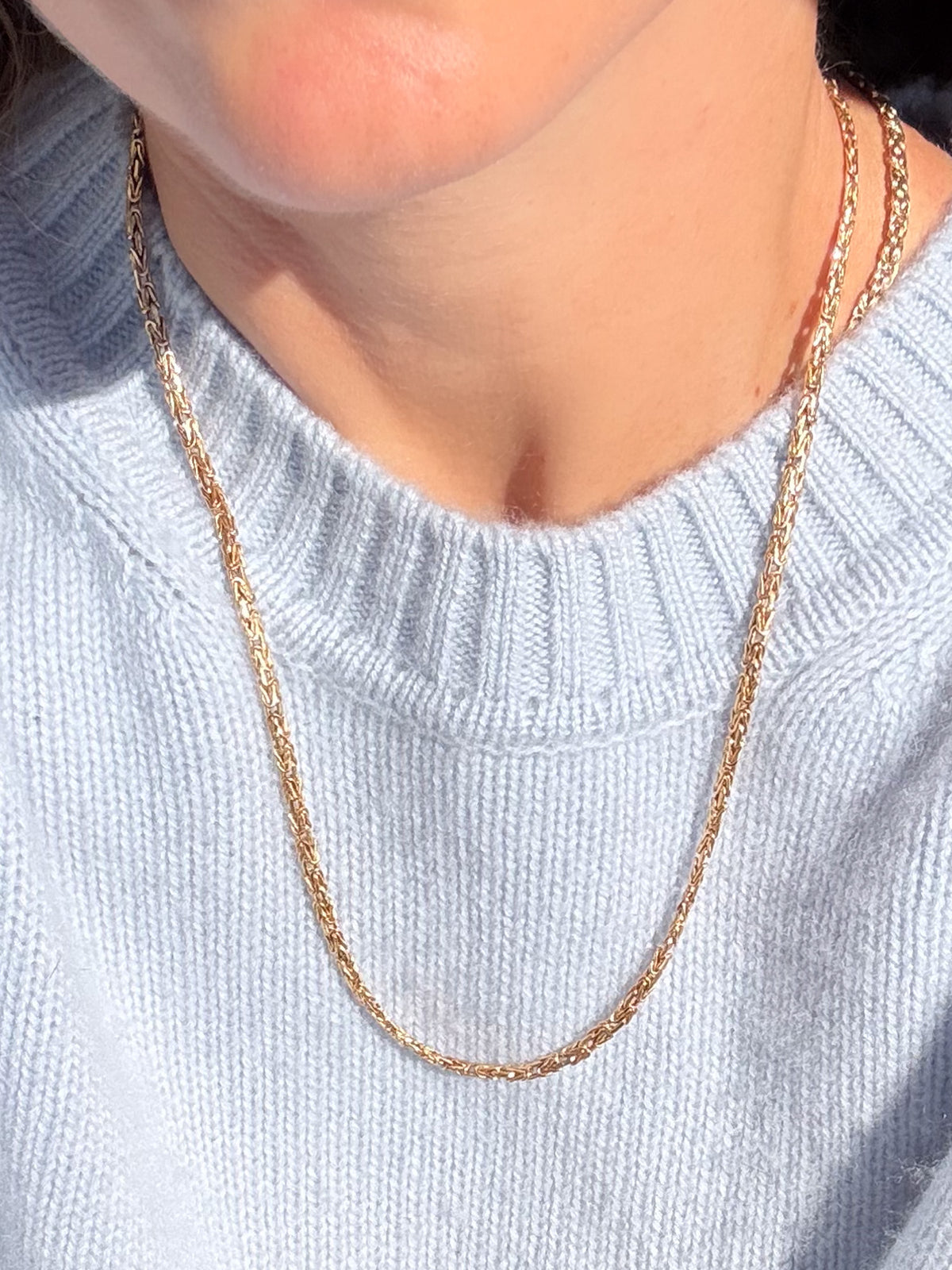 20 1/2 inch Byzantine style chain