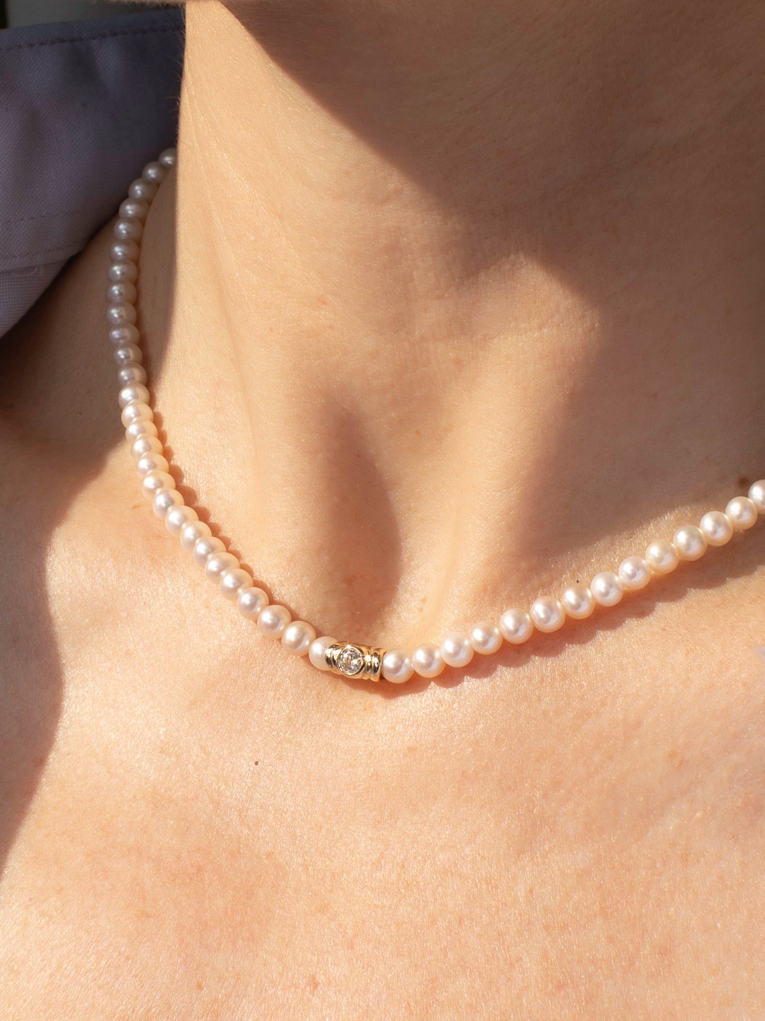 Pearl and Diamond Choker