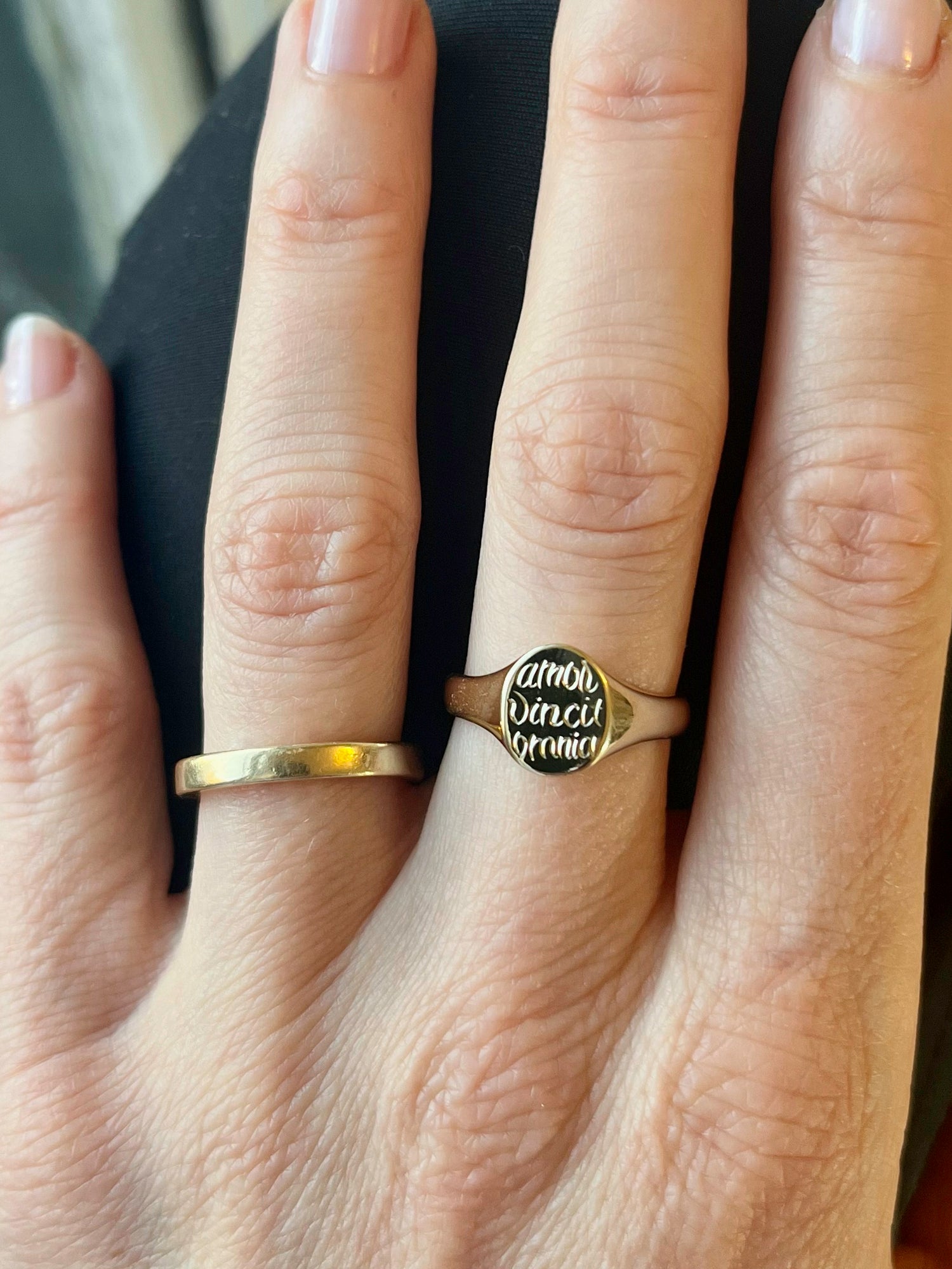 Love Conquers All Signet Ring