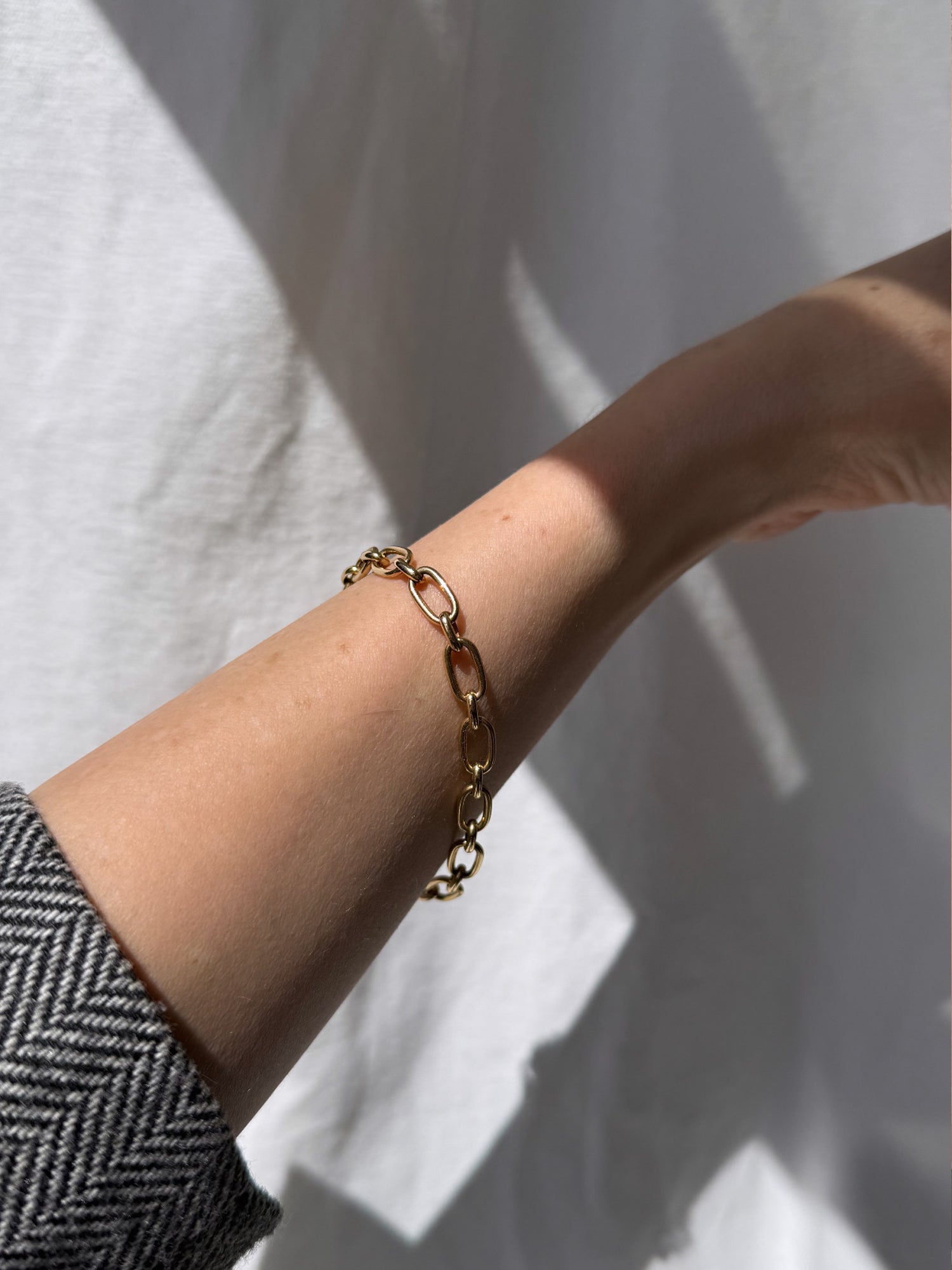 Vintage Hollow Mixed Link Bracelet