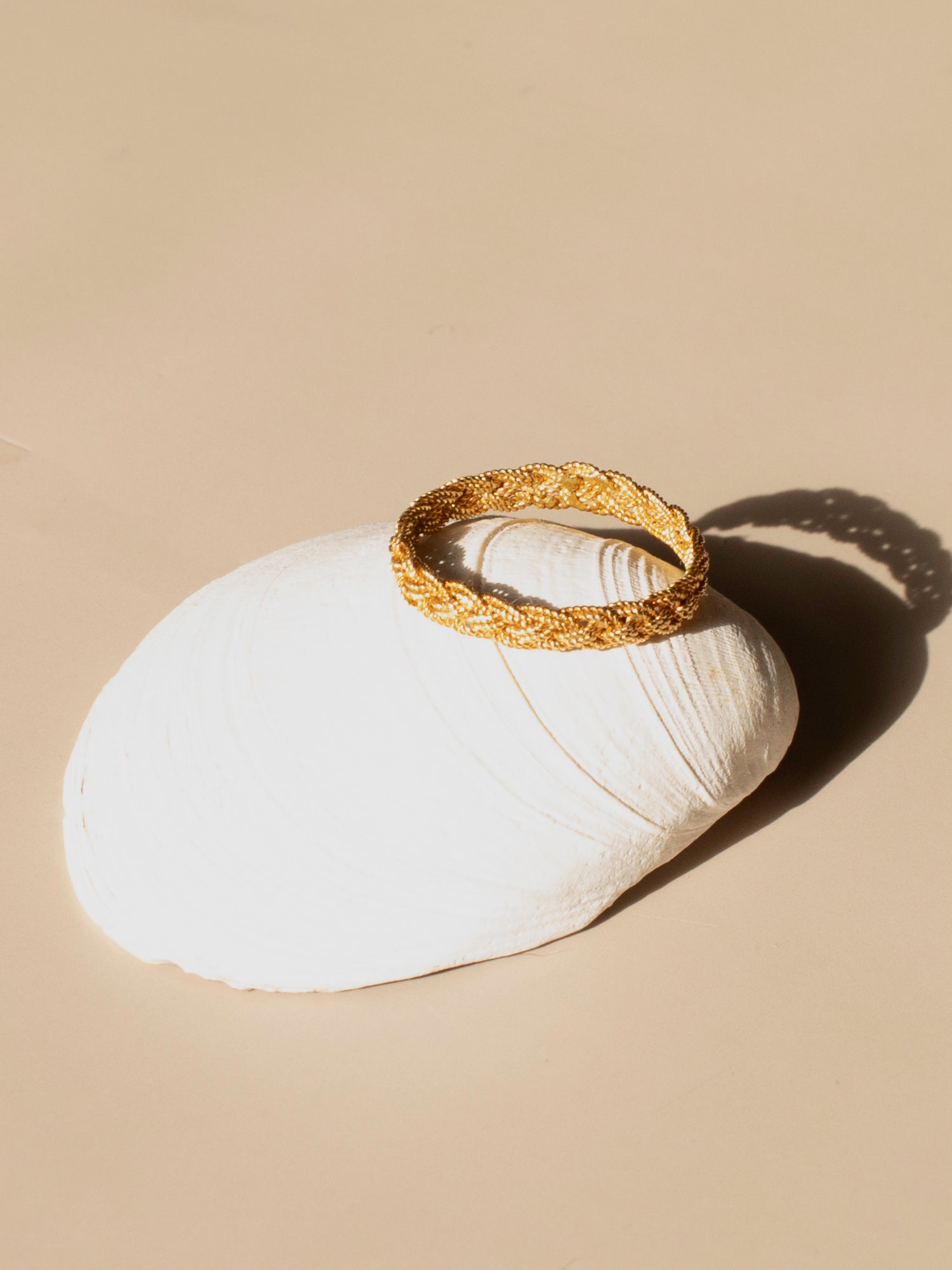 unique hand-braided 18K ring