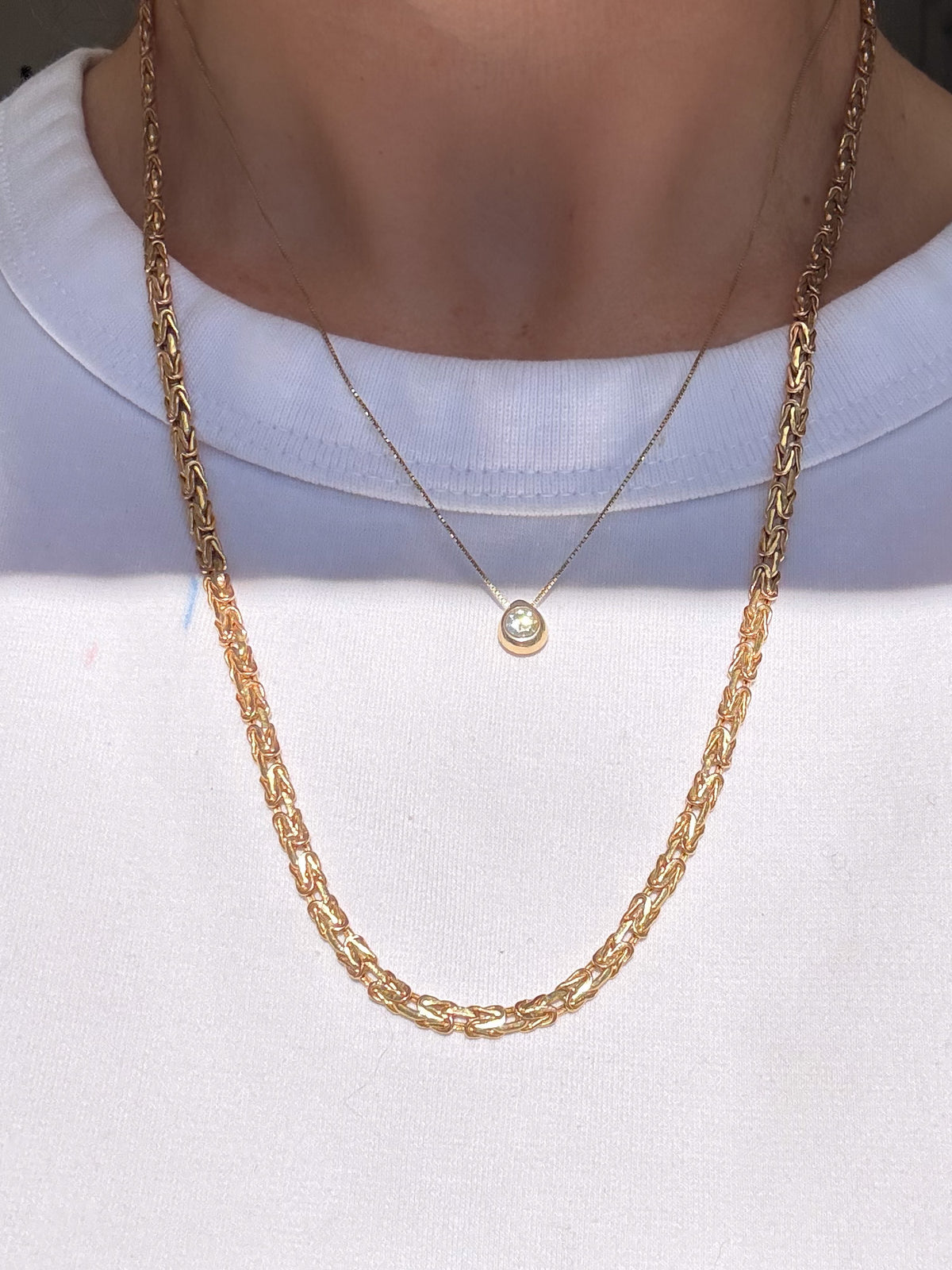 20 1/2 inch Byzantine style chain