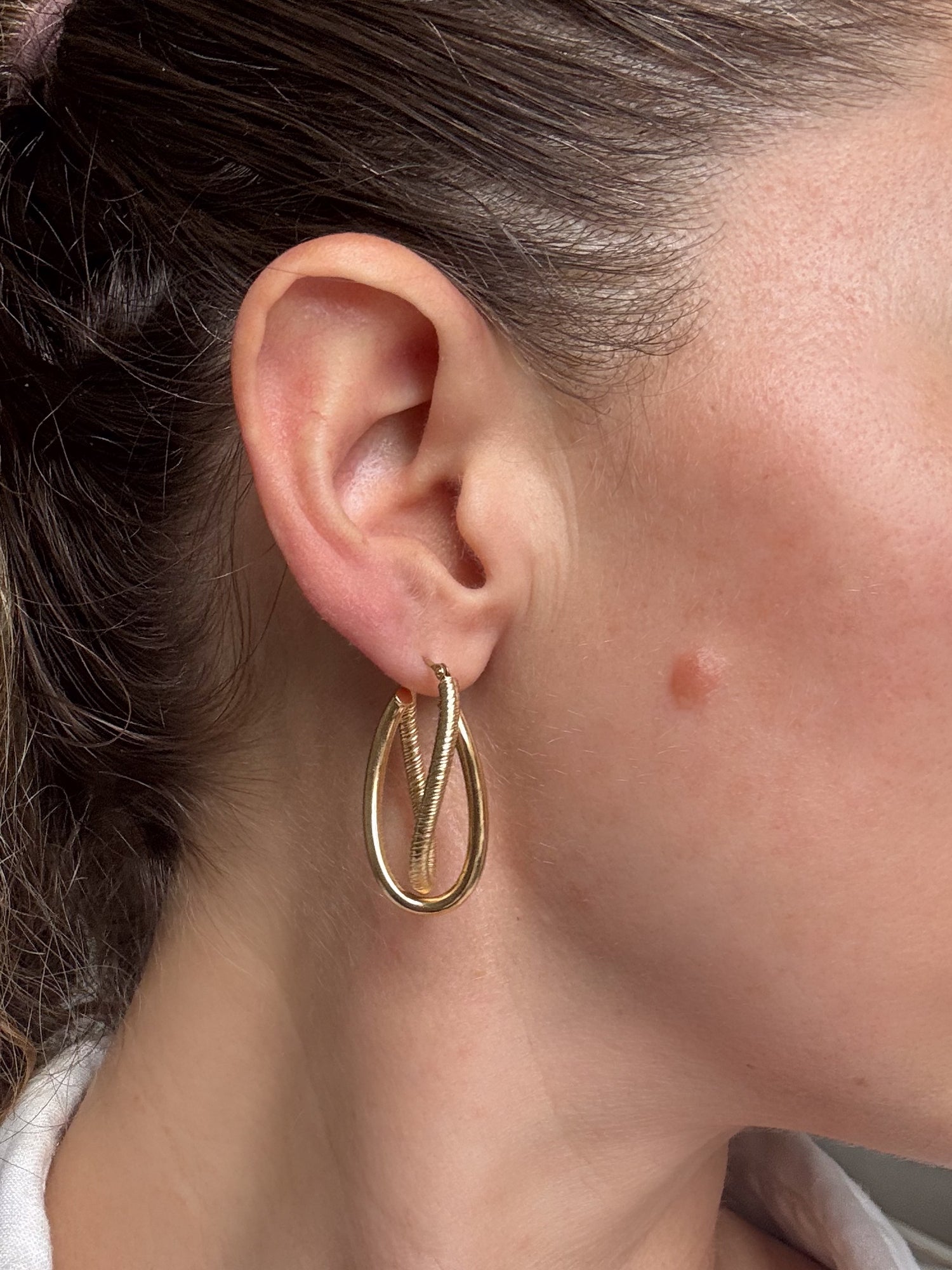 Vintage Intertwined Hoops