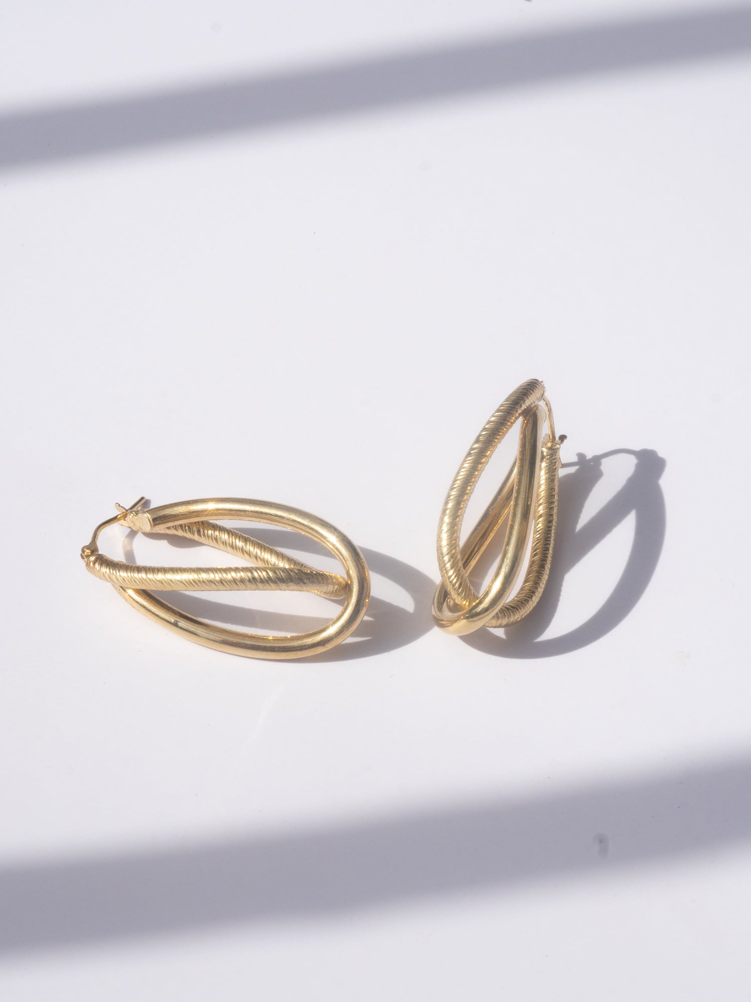 Vintage Intertwined Hoops