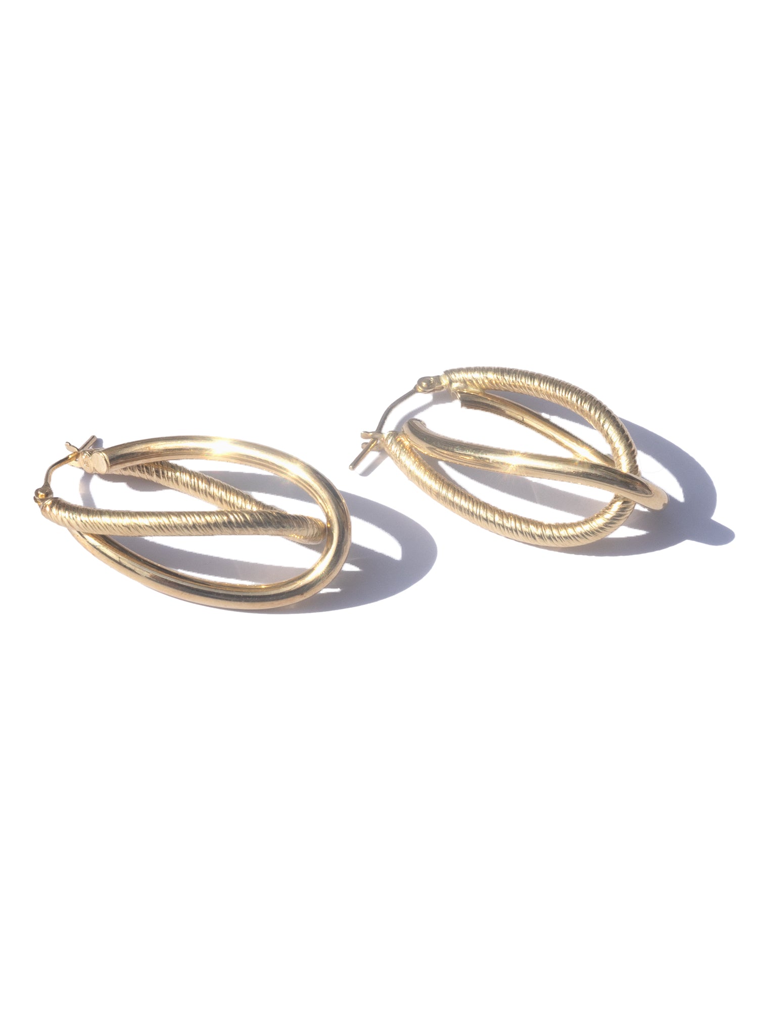 Vintage Intertwined Hoops