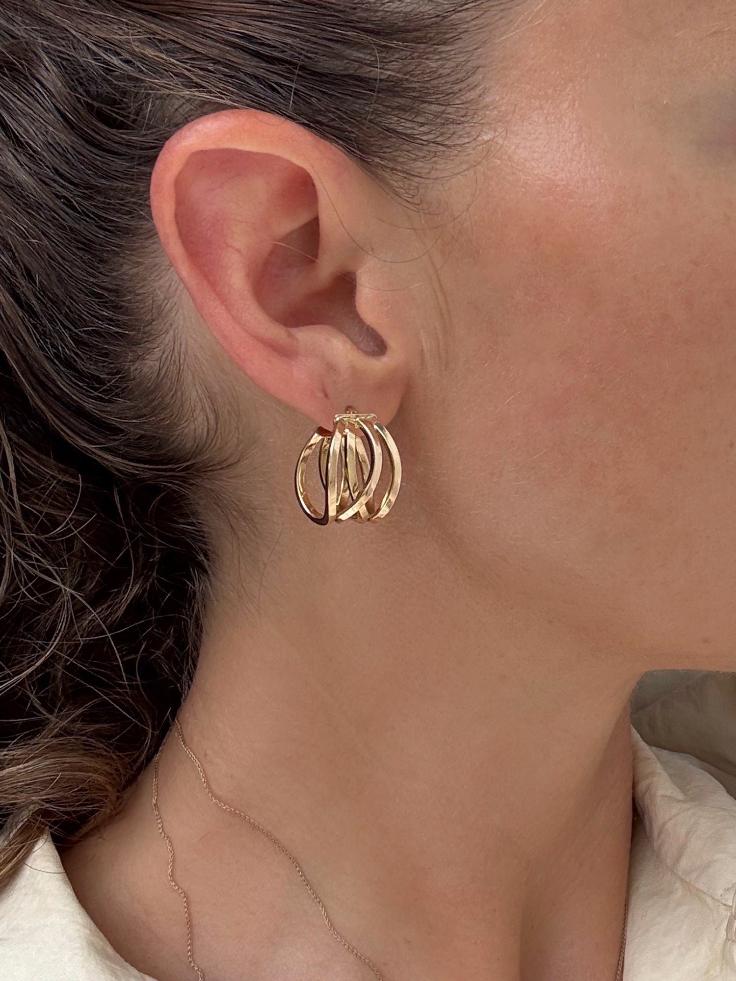 Chunky Multi-Strand Hoops