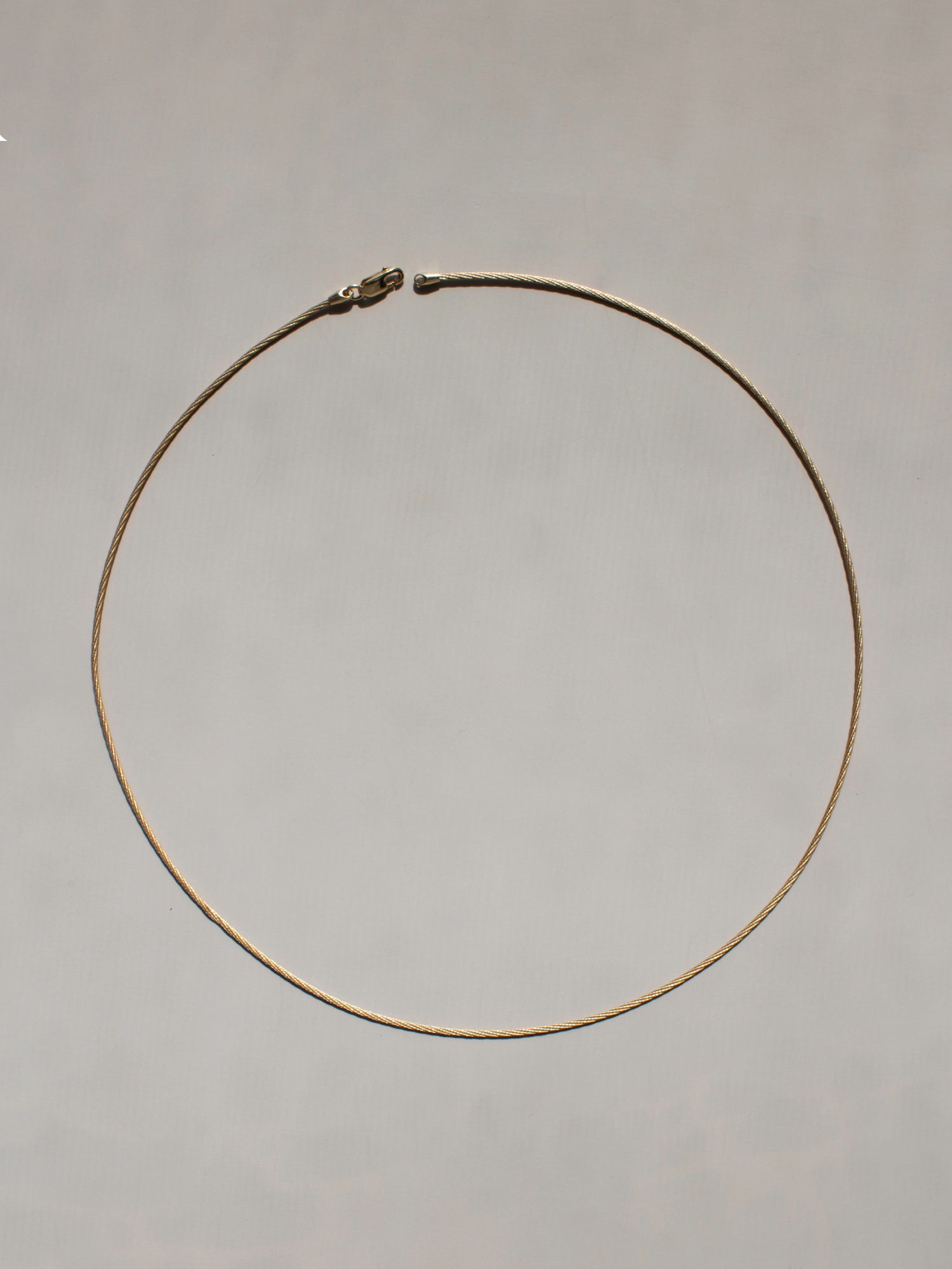 14k gold omega cable wire chain with pearl charm