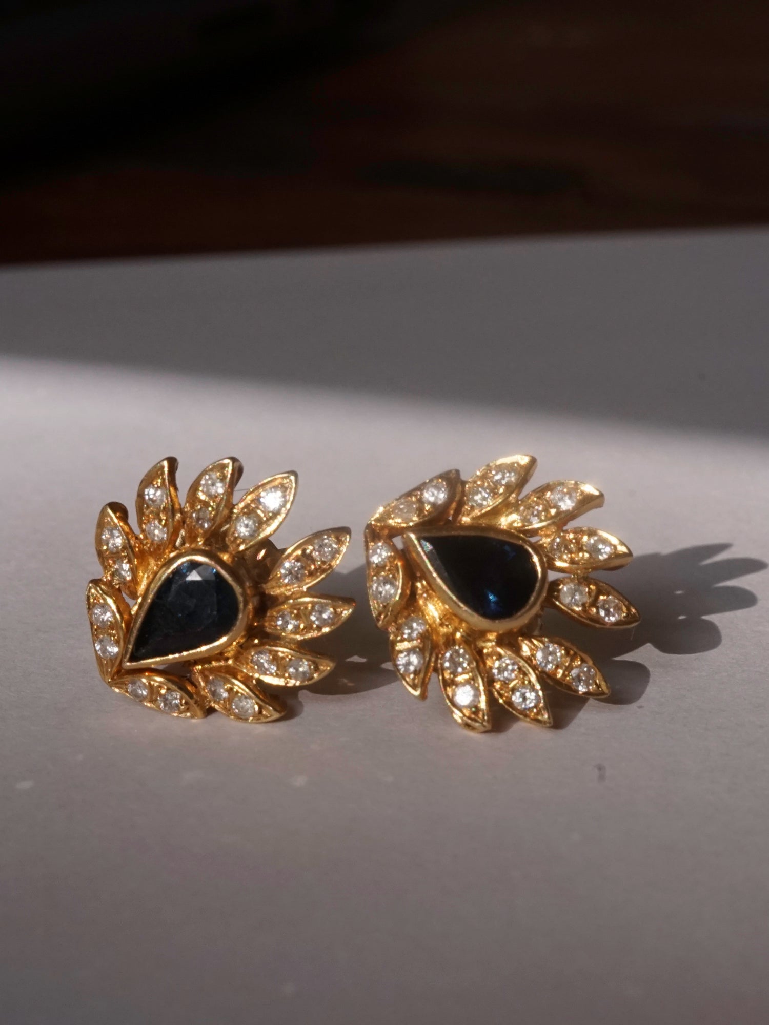 Phoenix Sapphire and Diamond Earrings