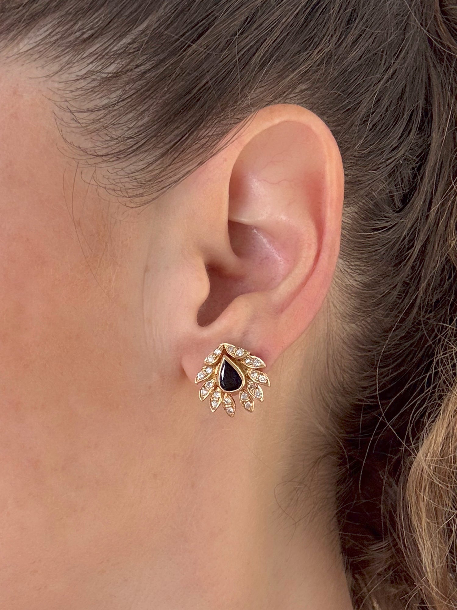 Phoenix Sapphire and Diamond Earrings