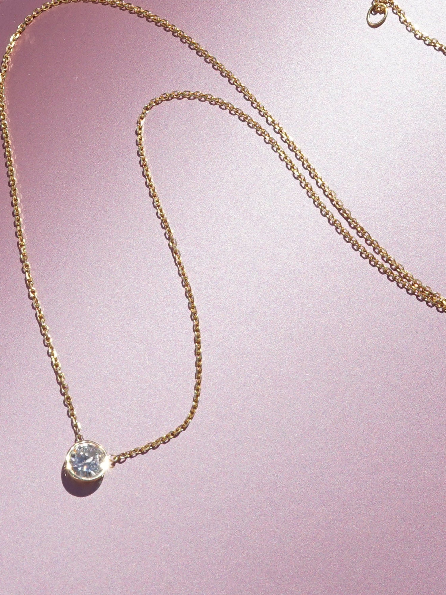 Diamond Solitaire Necklace