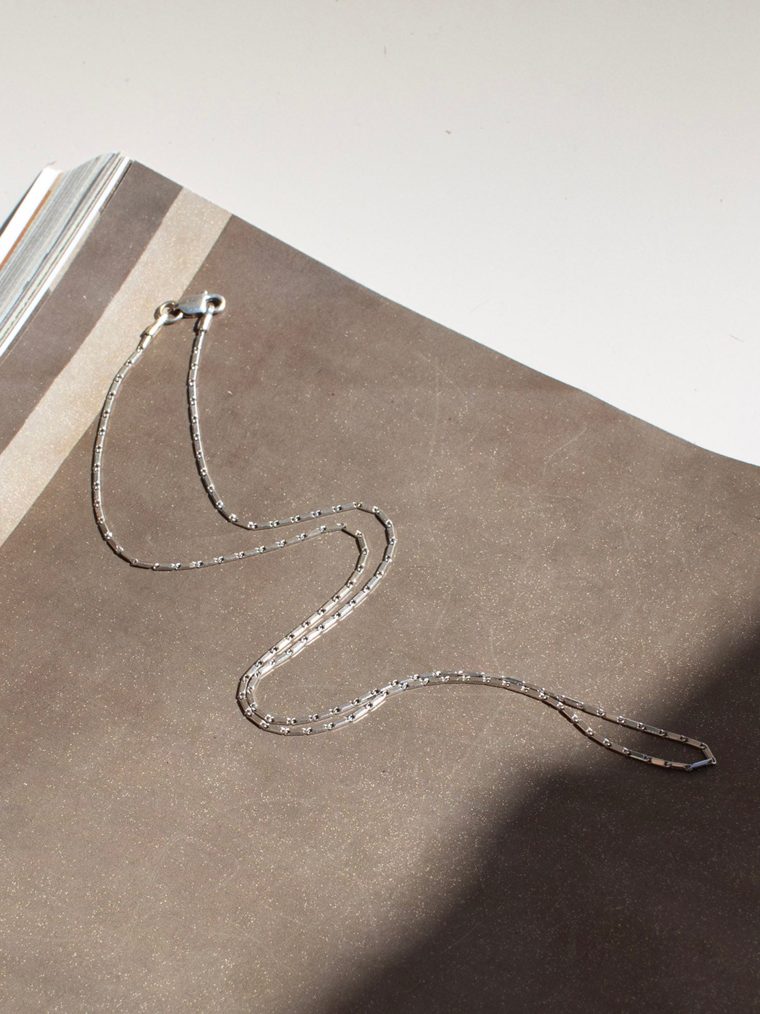 Minimalist White Gold Chain