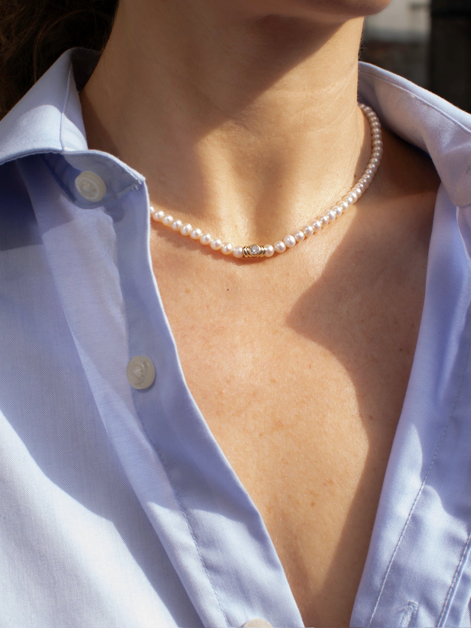 Pearl and Diamond Choker