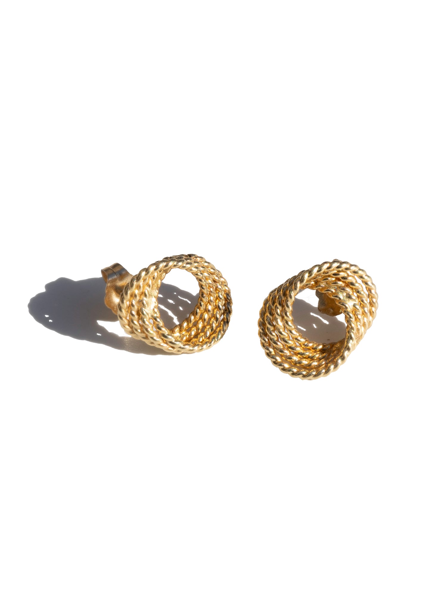 vintage Spiral Stud Earrings