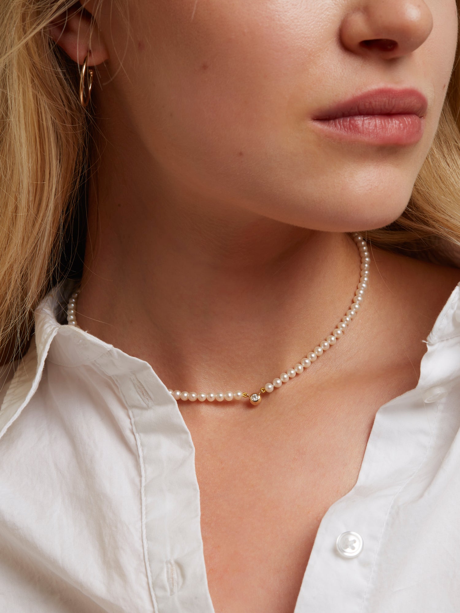 Pearl & Diamond Choker