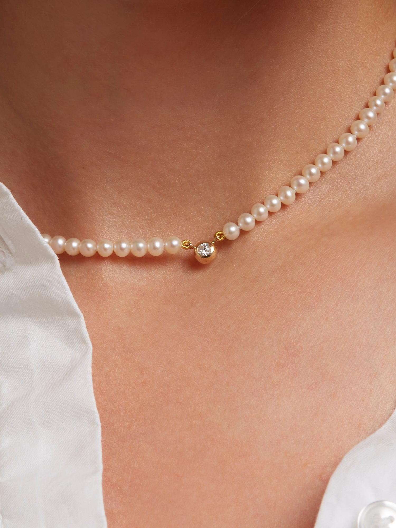 Pearl & Diamond Choker