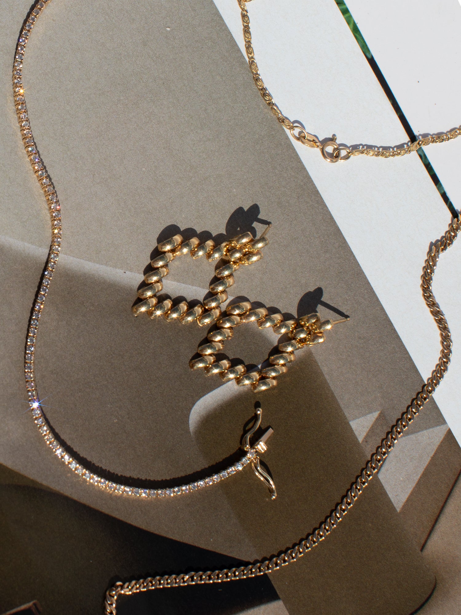 Art Deco Geometric Earrings