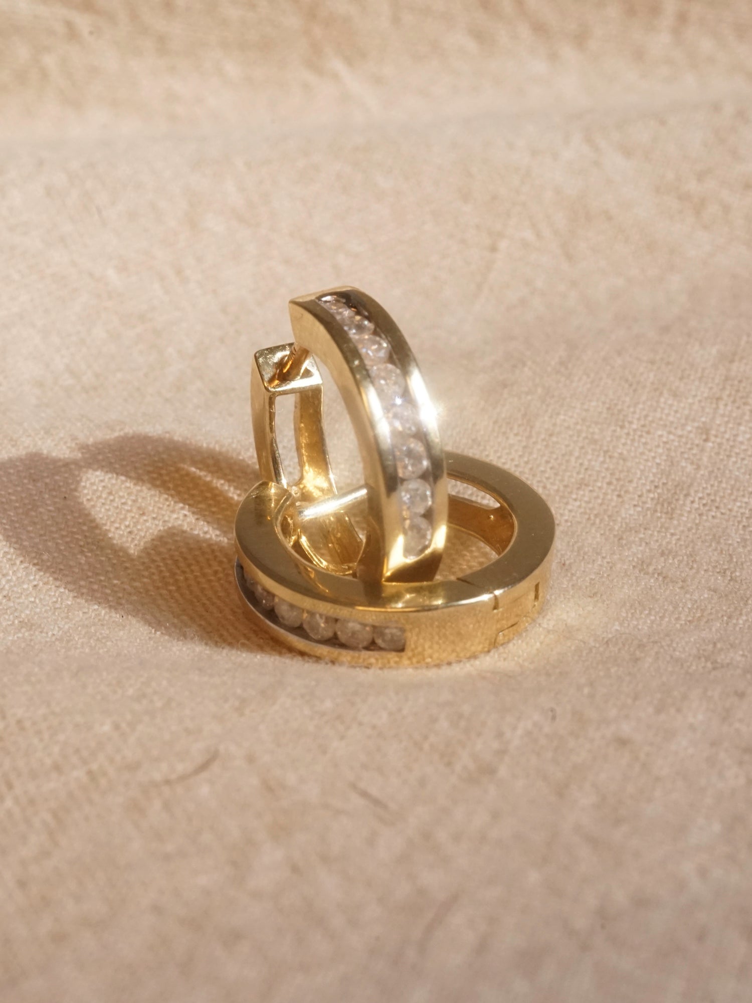 Diamond Mini Hoops