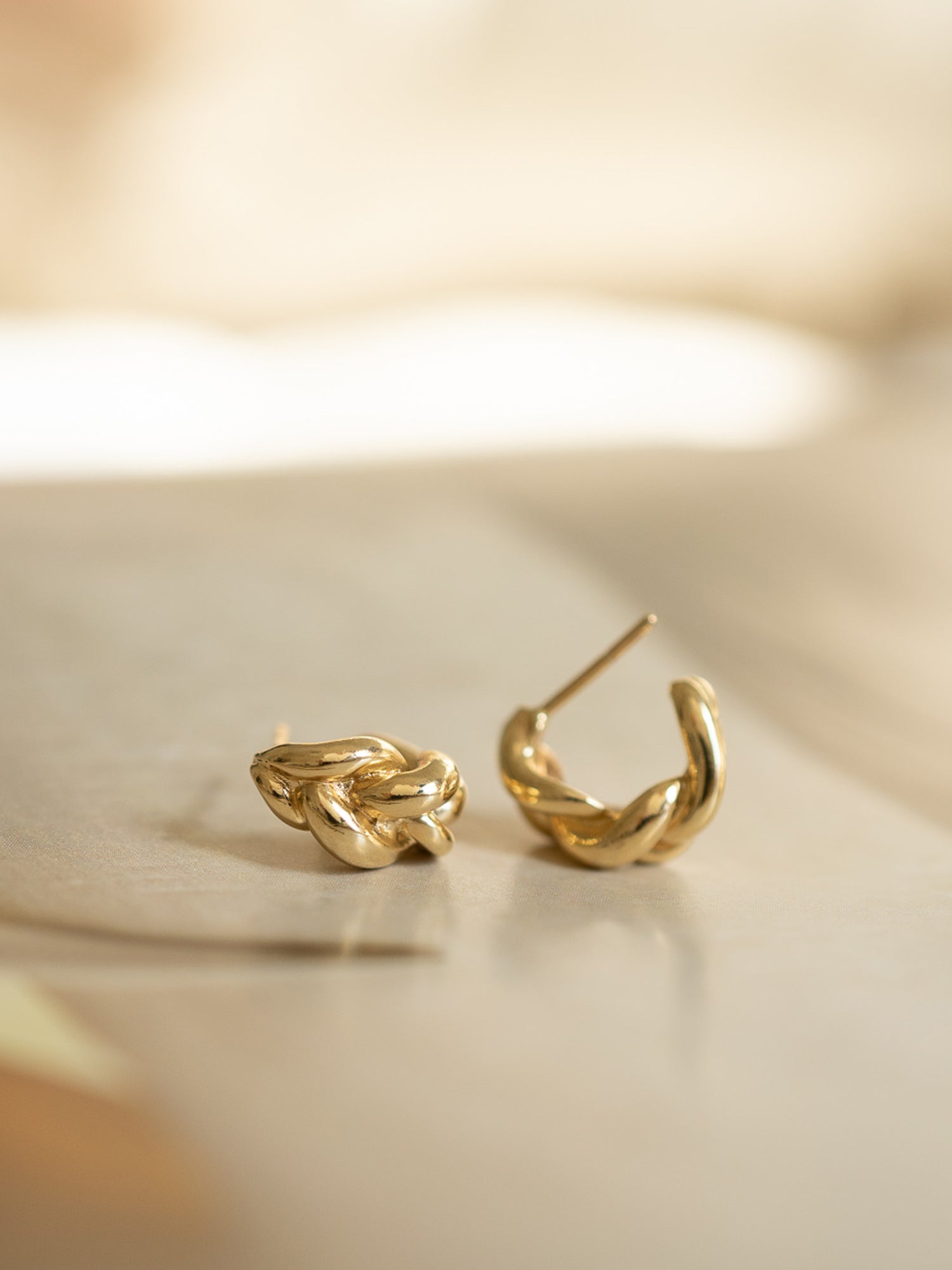 Chunky Braided Hoops